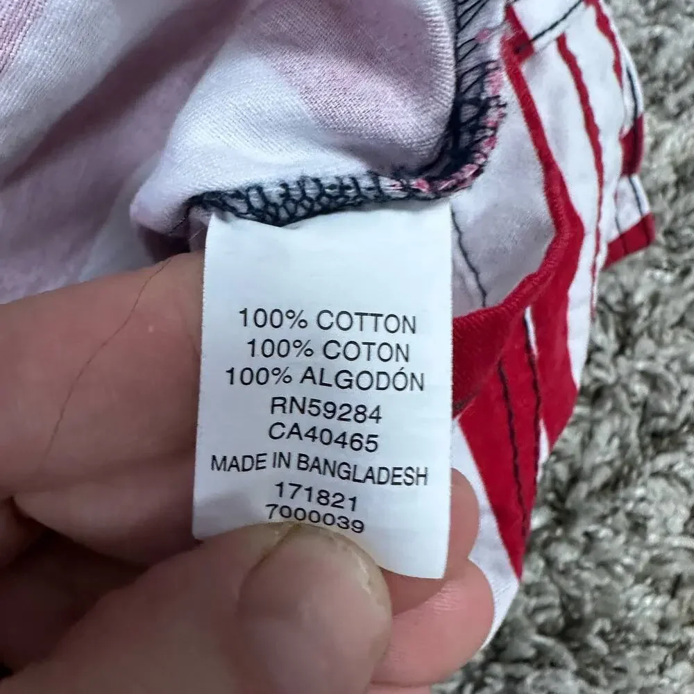 Children Place Baby Girl American Flag Overalls Dress Romper 6 9 Months 4th July - Picture 7 of 8
